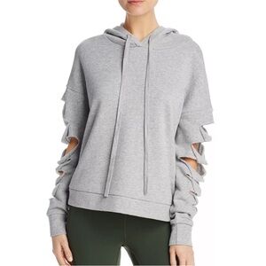 ALO Yoga Gray Cutout Sleeve Sweatshirt